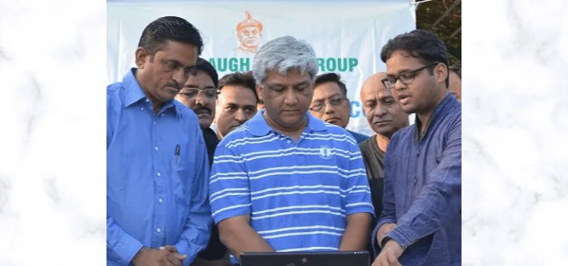 Sayajibaugh website launch with Sir Samrjitsinh Gaekwad, June 2015